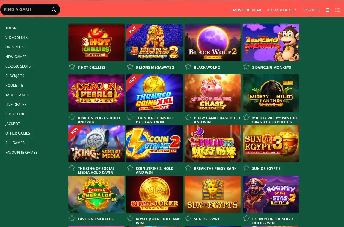 Intense Casino Bonusangebote Übersicht 2026